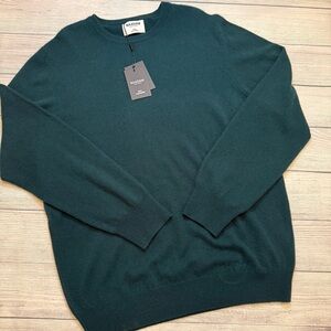 NAADAM Men's Crewneck Sweater in Deep Teal